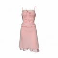 Vintage Escada 2000s 00s Y2K Pink Silk Lolita dress I Size 40